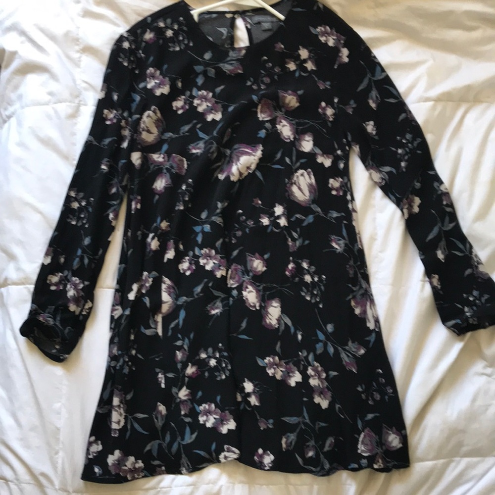 Kendall and Kylie black floral dress